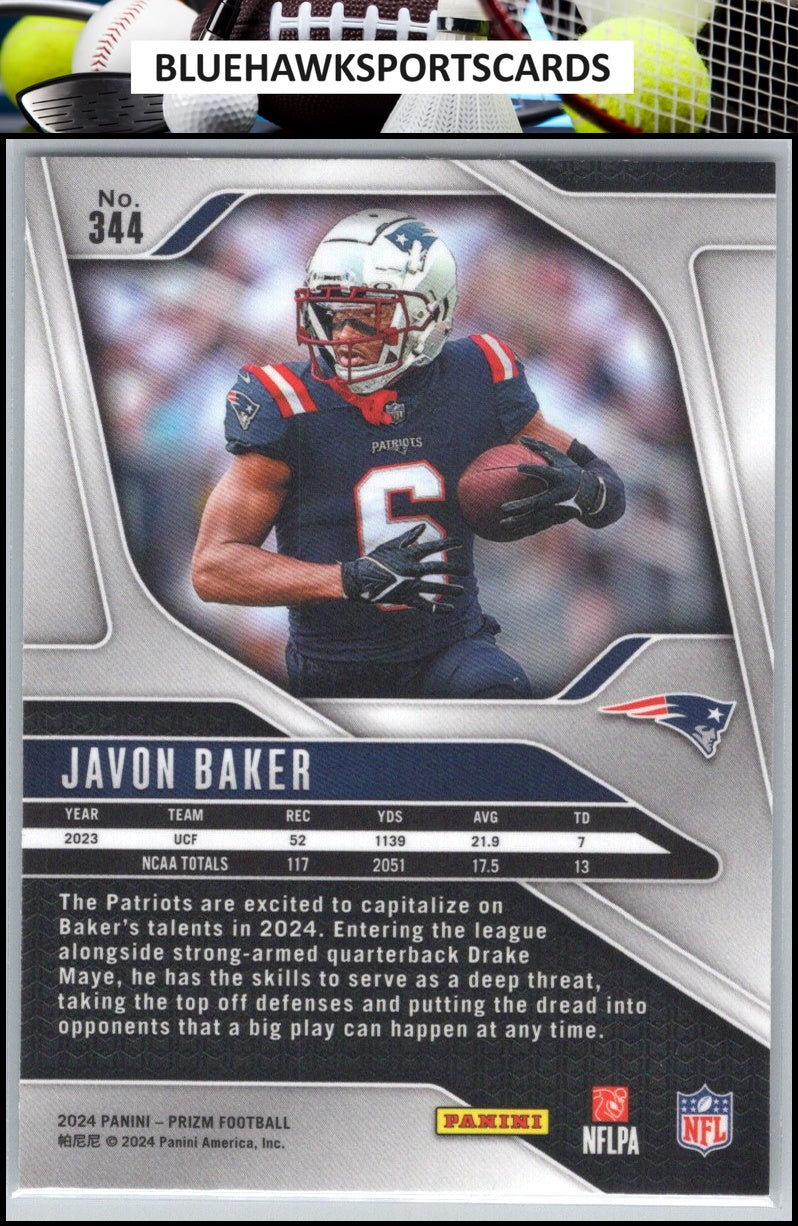 2024 Panini Prizm #344 Javon Baker
