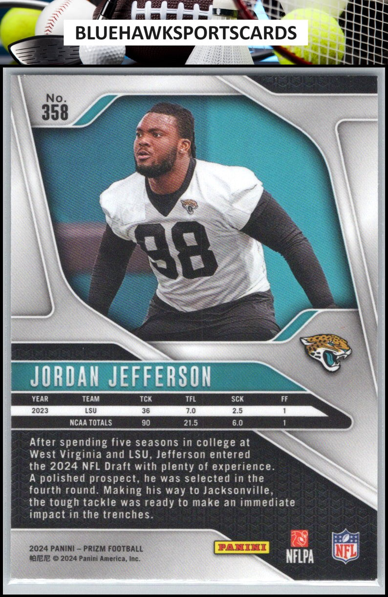 2024 Panini Prizm #358 Jordan Jefferson
