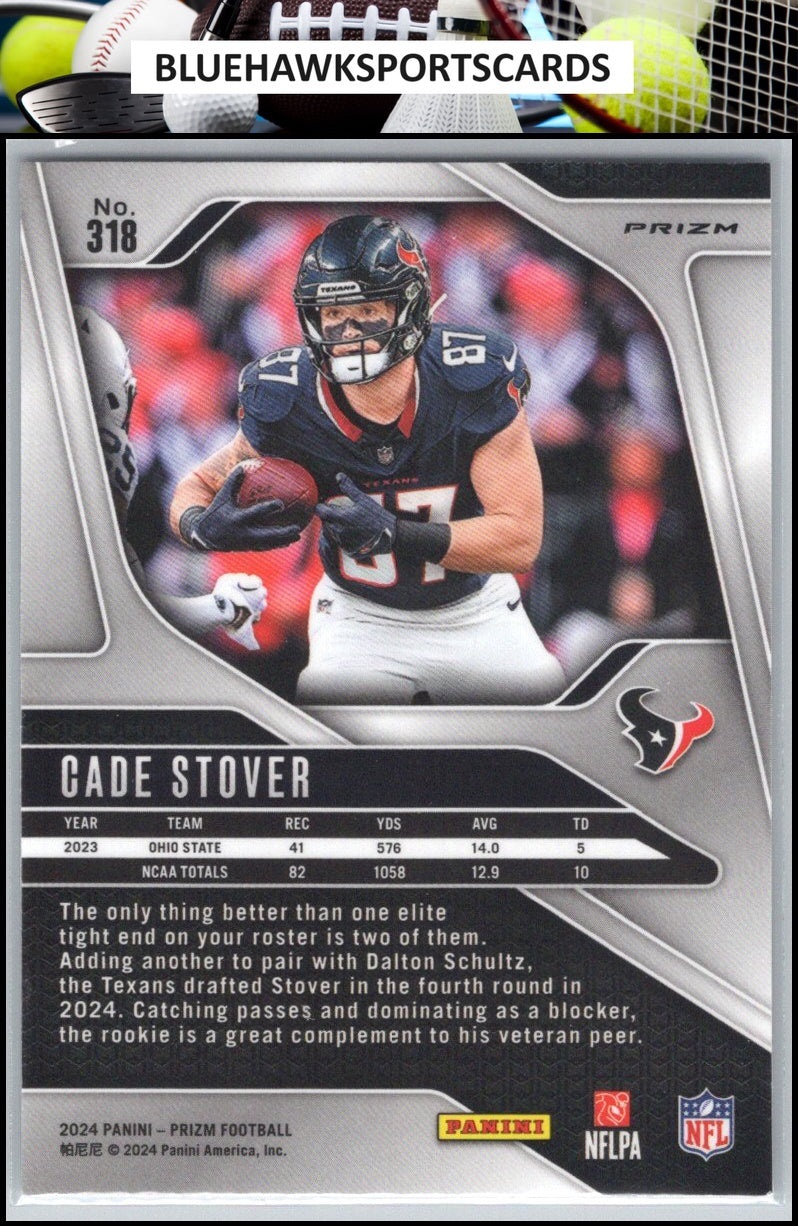 2024 Panini Prizm #318 Cade Stover Silver