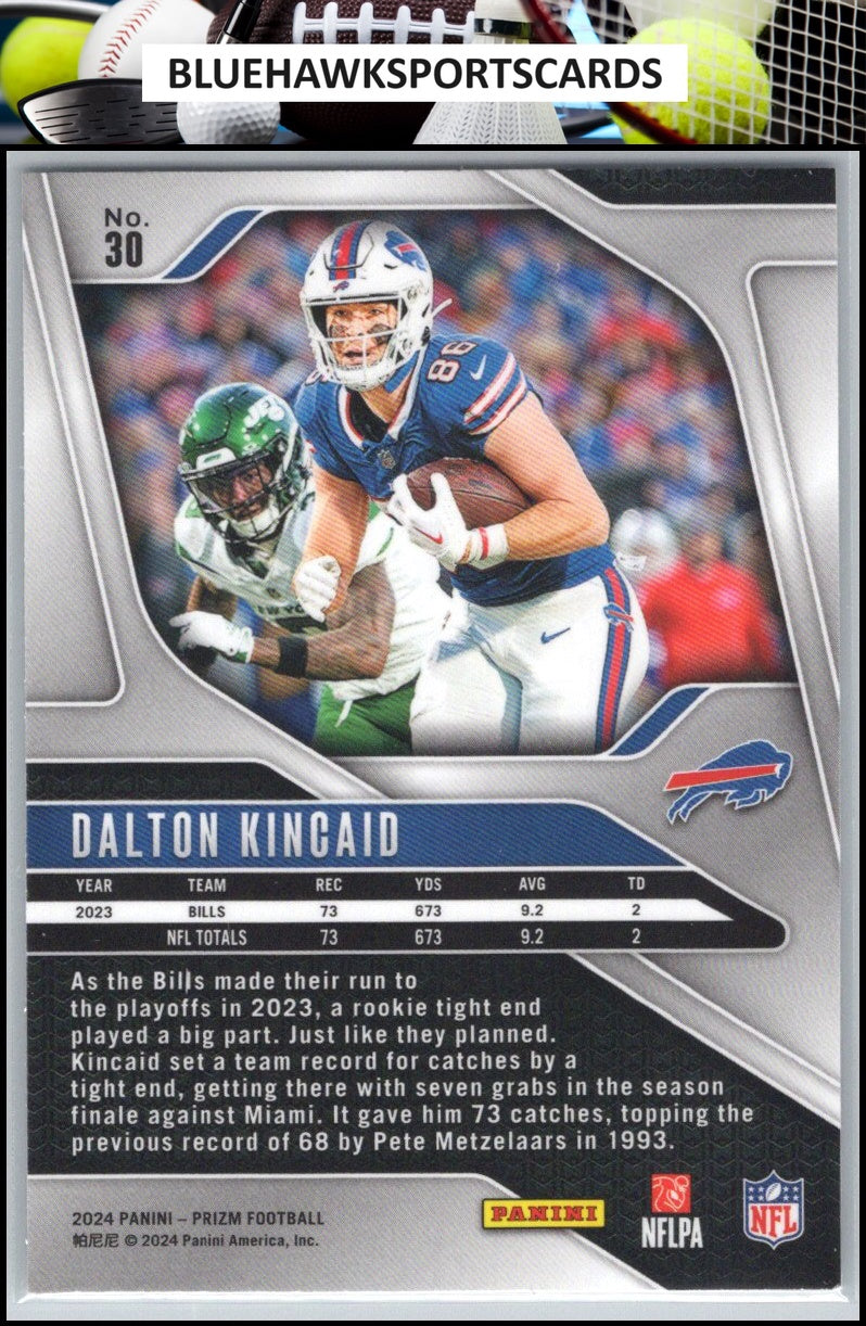 2024 Panini Prizm #30 Dalton Kincaid