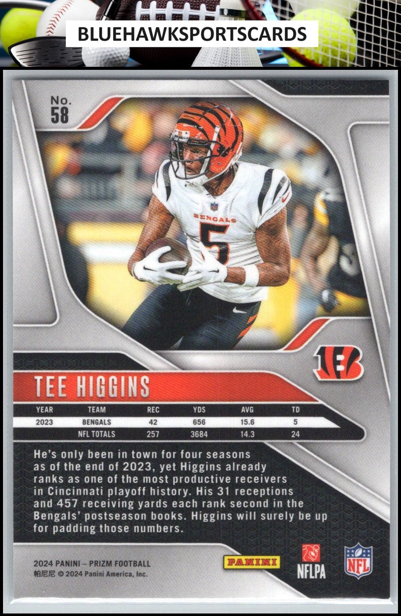 2024 Panini Prizm #58 Tee Higgins