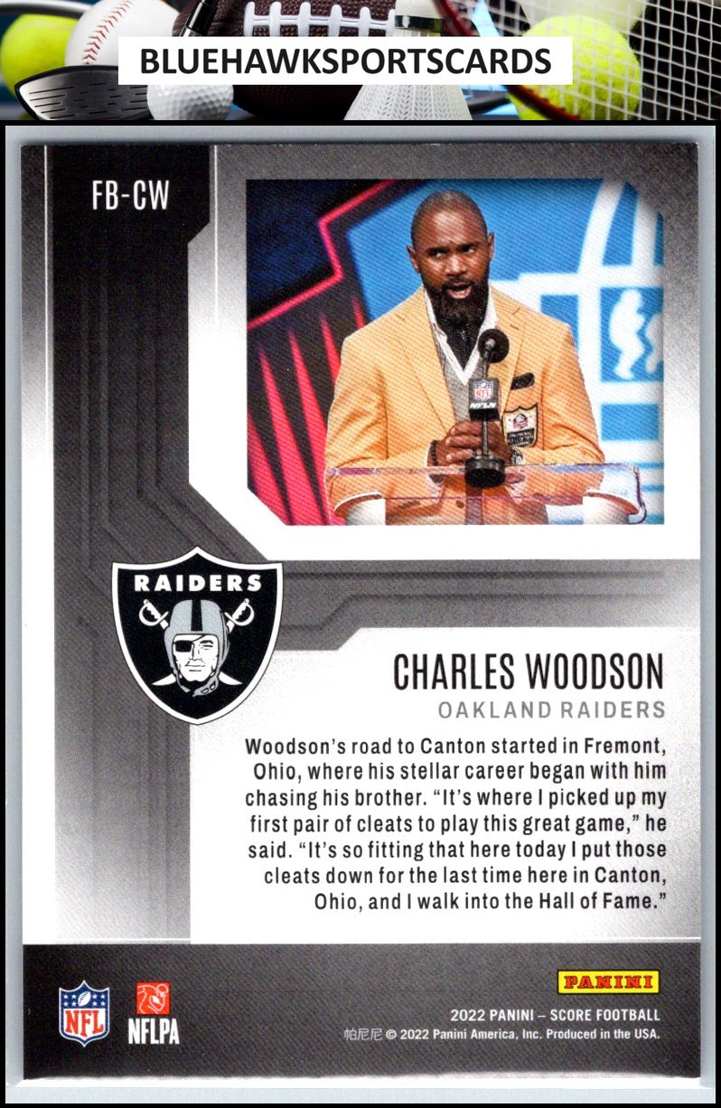 2022 Score #FB-CW Charles Woodson First Ballot