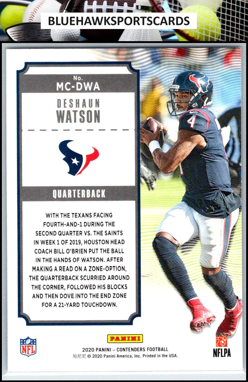 2020 Panini Contenders #MC-DWA Deshaun Watson MVP Contenders