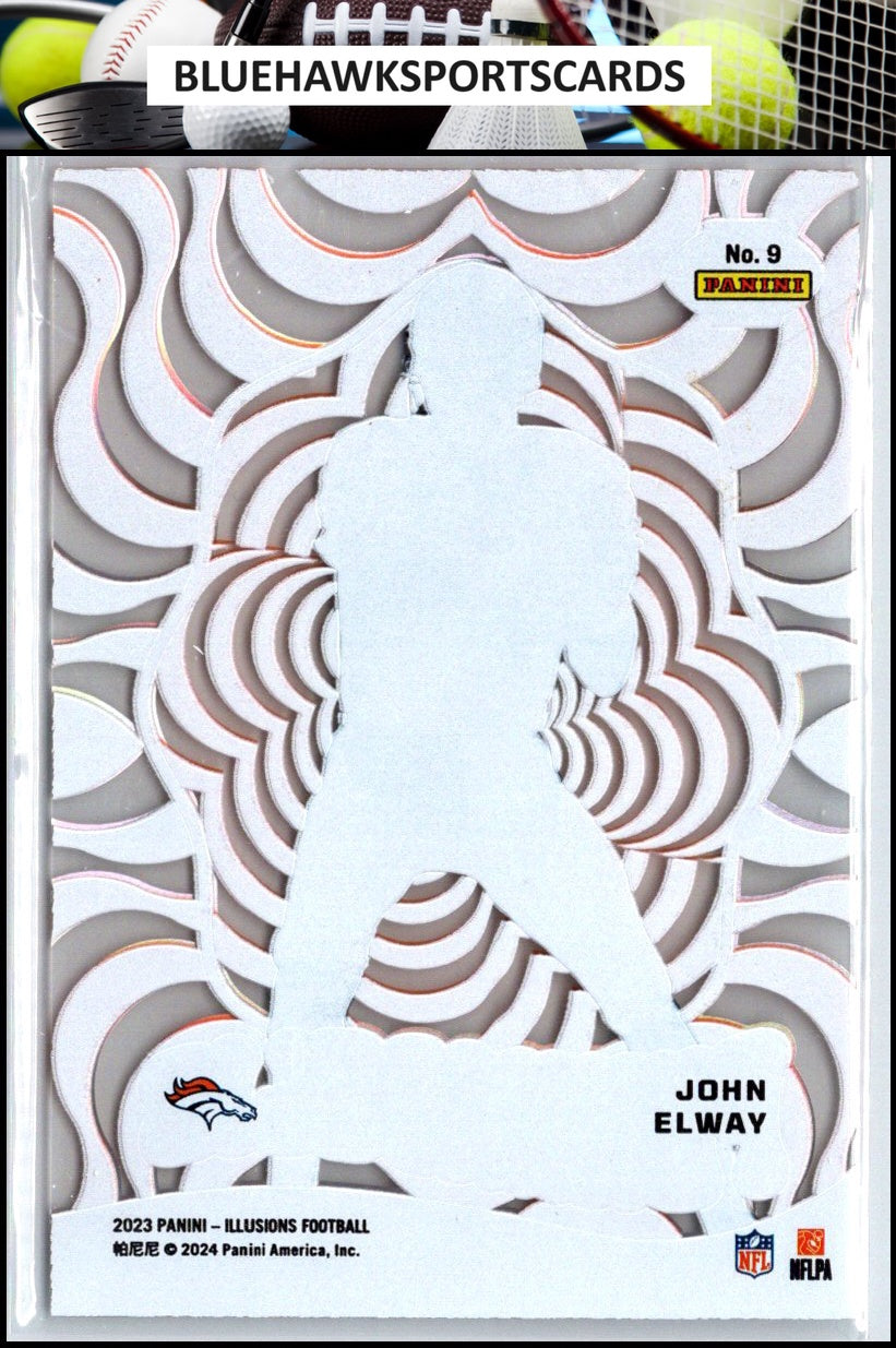 2023 Panini Illusions #9 John Elway Funkadelic Orange