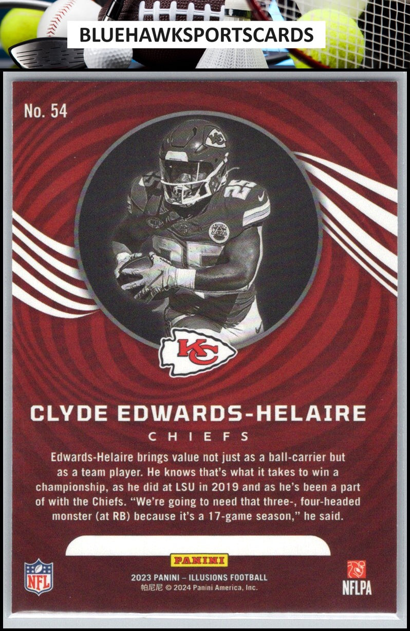 2023 Panini Illusions #54 Clyde Edwards-Helaire