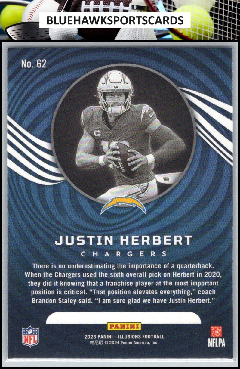 2023 Panini Illusions #62 Justin Herbert