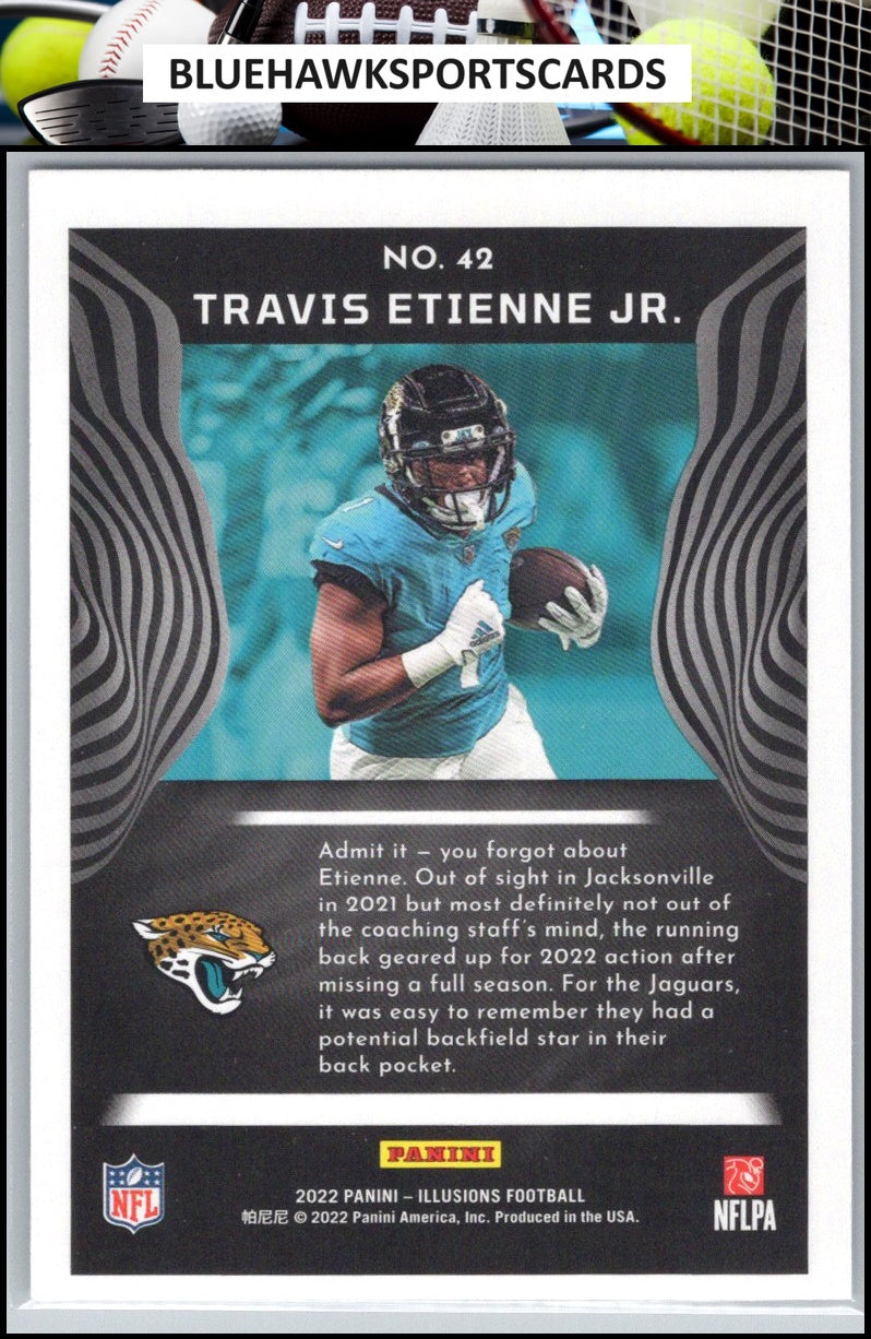 2022 Panini Illusions #42 Travis Etienne Jr.
