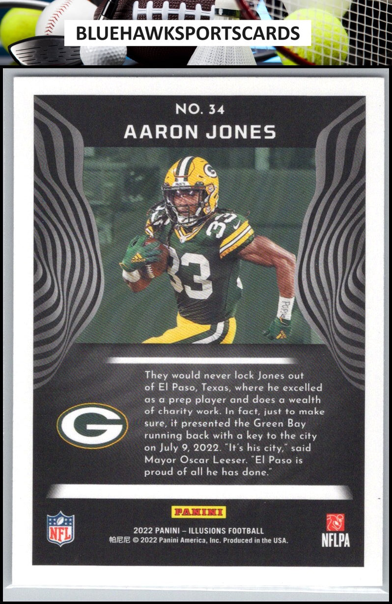 2022 Panini Illusions #34 Aaron Jones