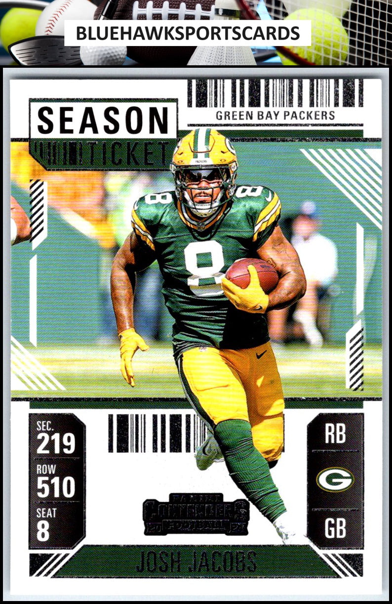 2024 Panini Contenders #35 Josh Jacobs Season Ticket Retail