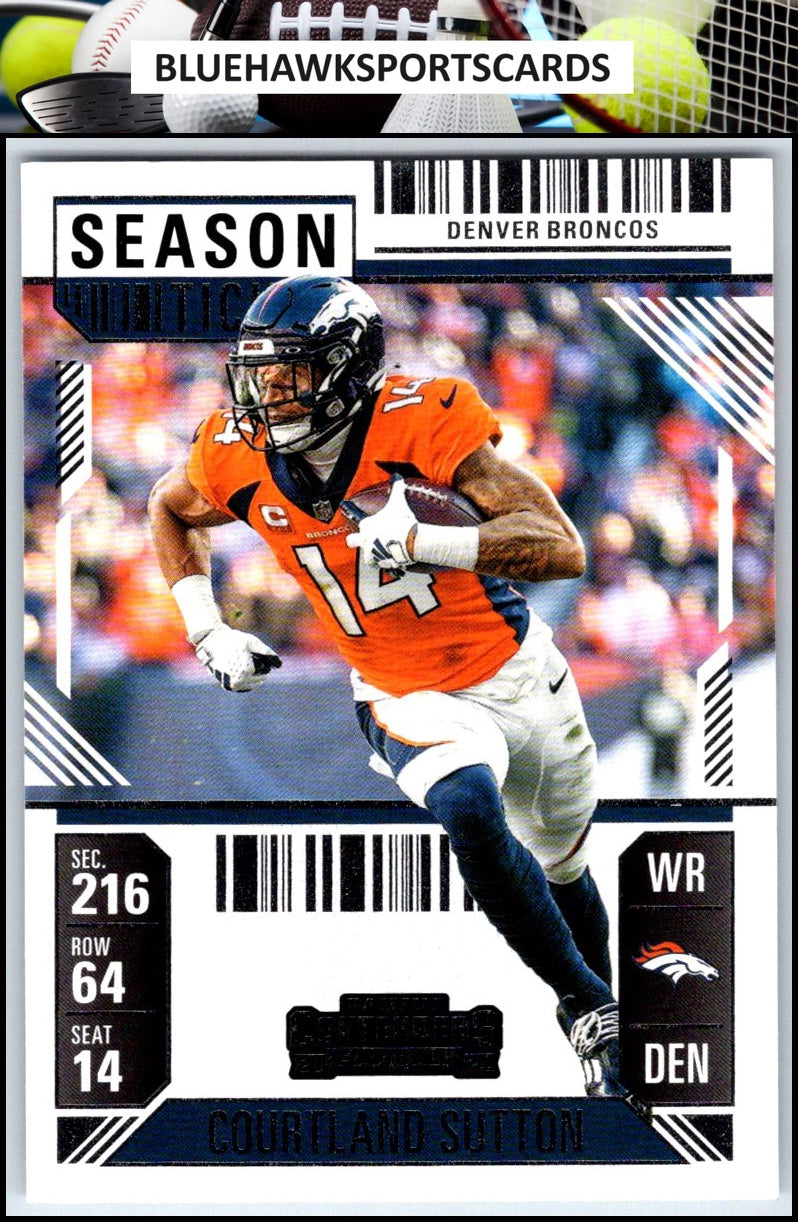 2024 Panini Contenders #28 Courtland Sutton Season Ticket Retail