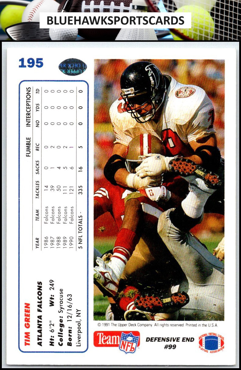 1991 Upper Deck #195 Tim Green