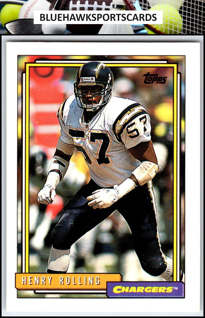 1992 Topps #176 Henry Rolling