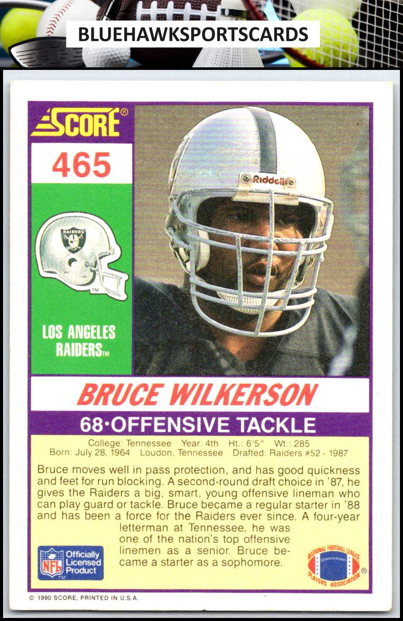 1990 Score #465 Bruce Wilkerson