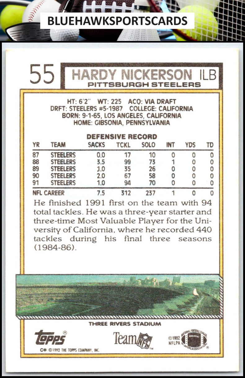 1992 Topps #55 Hardy Nickerson