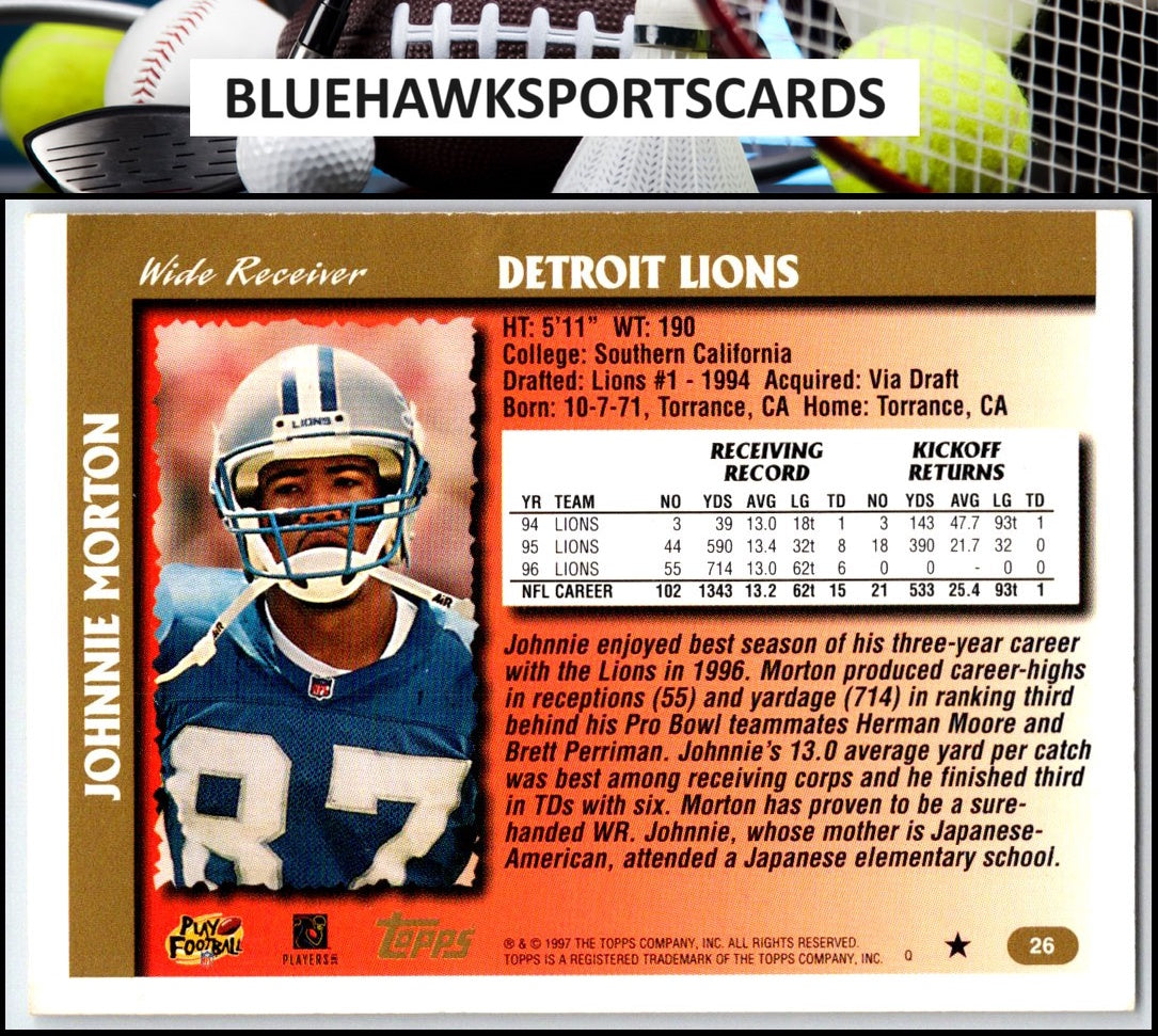 1997 Topps #26 Johnnie Morton