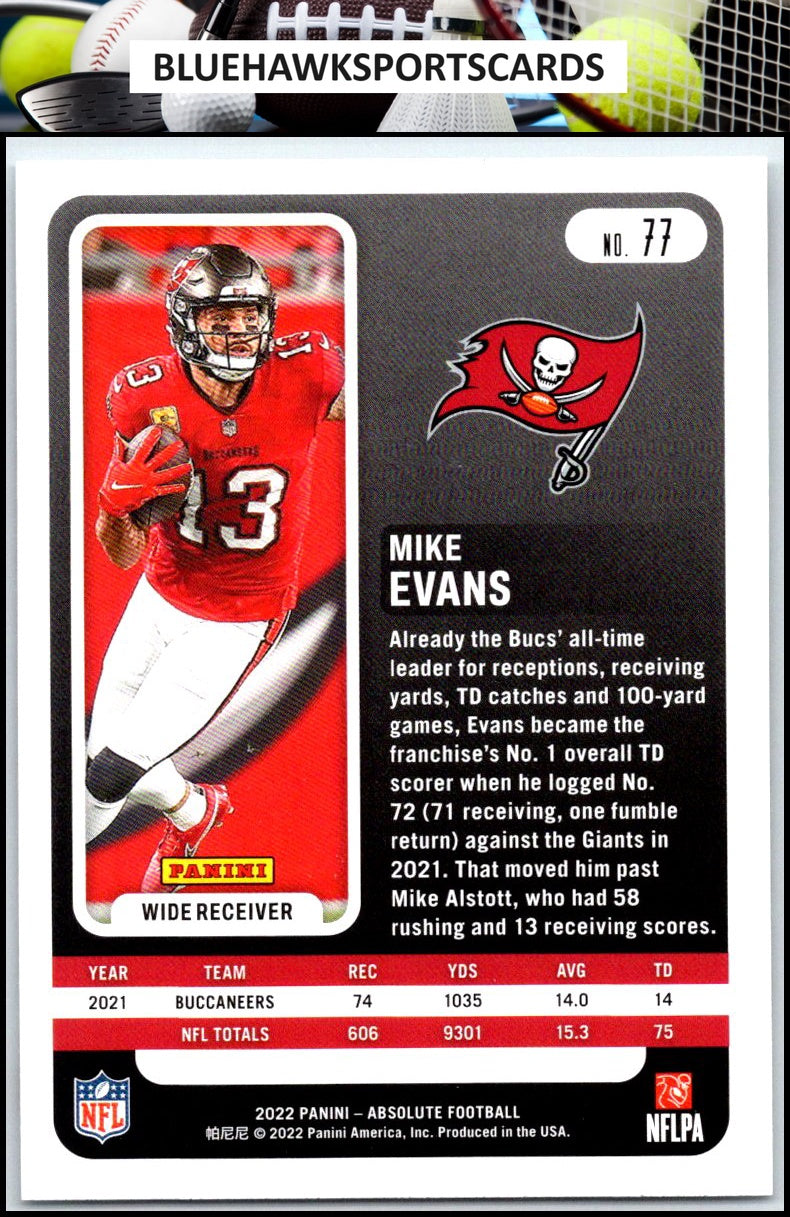 2022 Panini Absolute #77 Mike Evans Retail