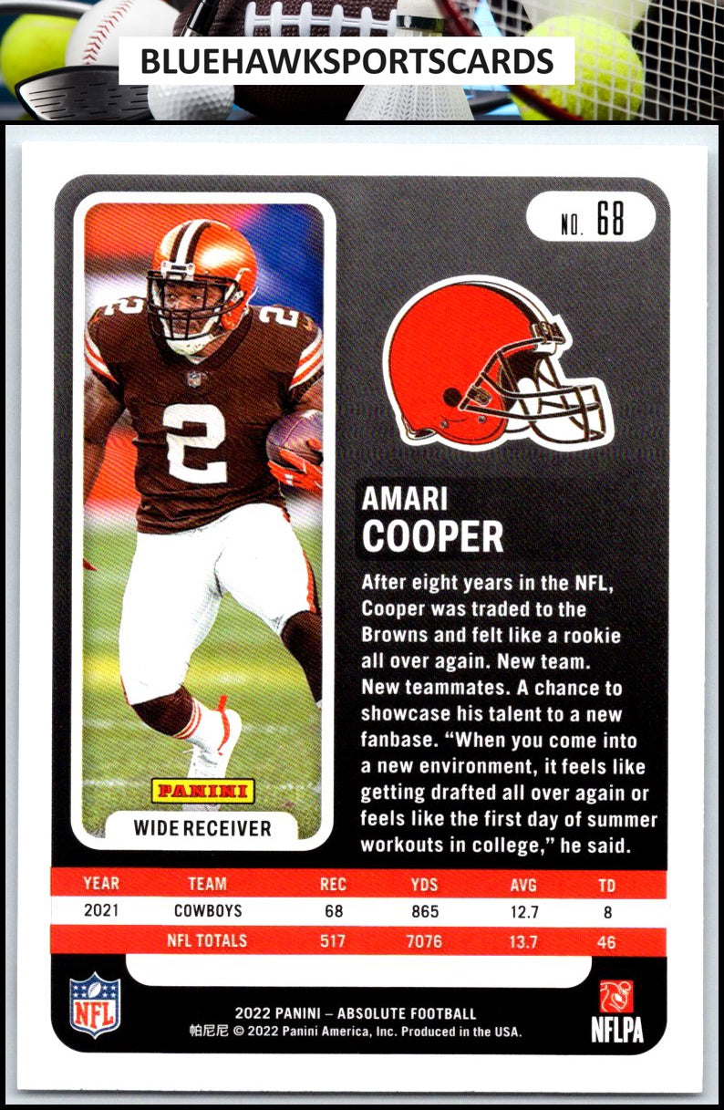 2022 Panini Absolute #68 Amari Cooper Retail