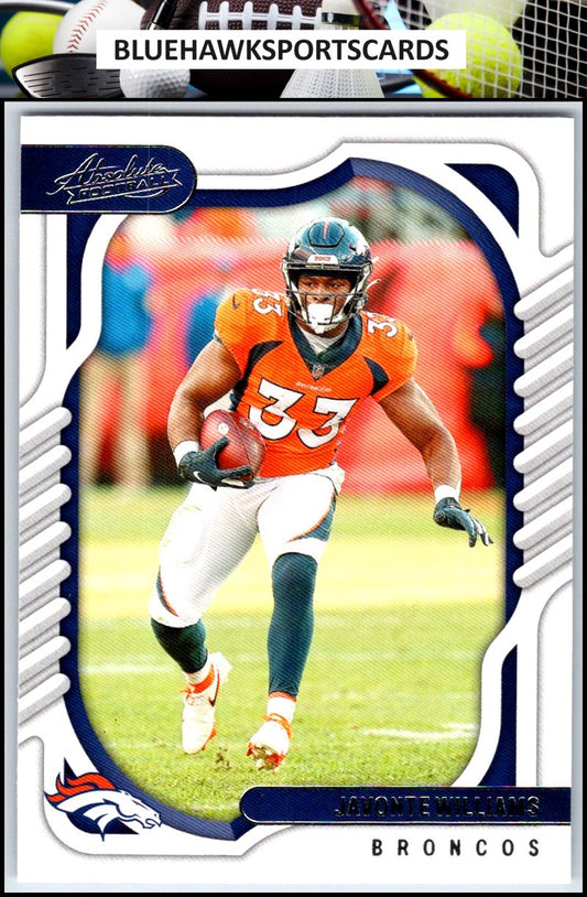 2022 Panini Absolute #12 Javonte Williams Retail