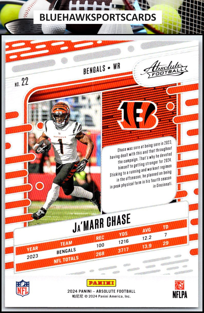 2024 Panini Absolute #22 Ja'Marr Chase Retail