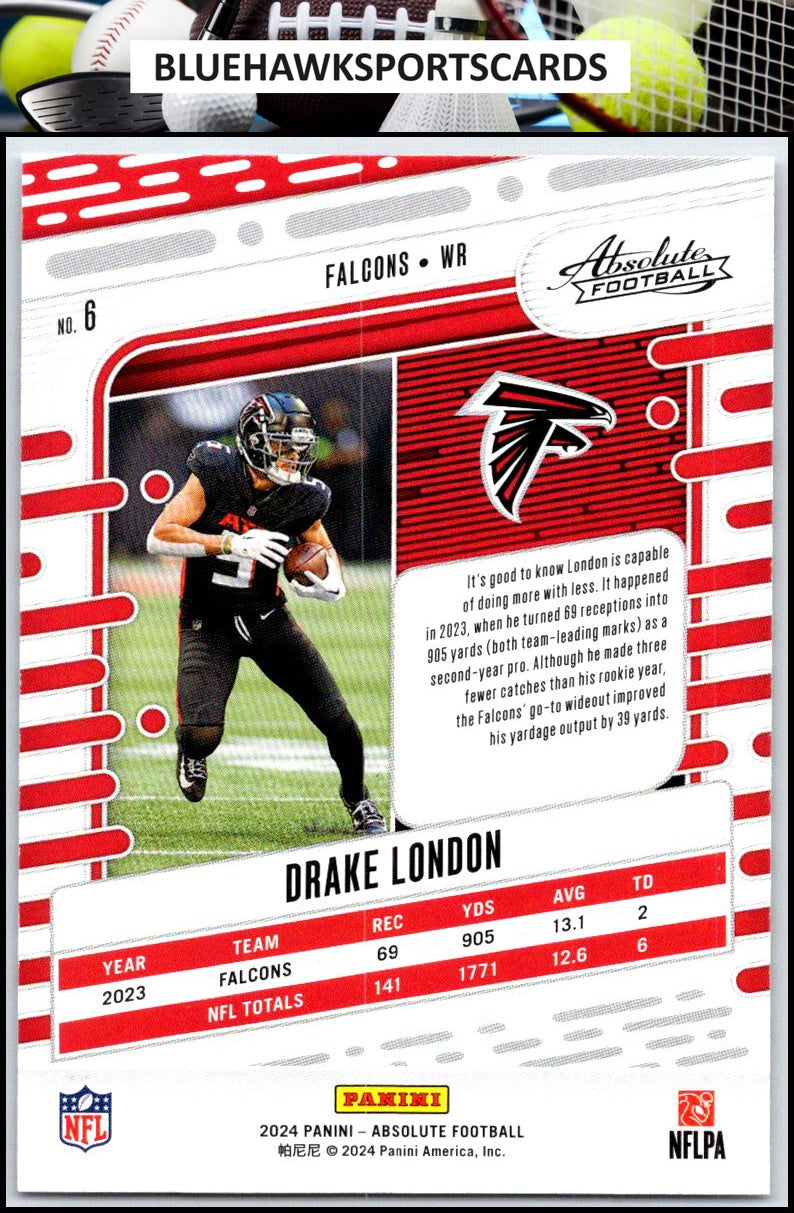 2024 Panini Absolute #6 Drake London Retail