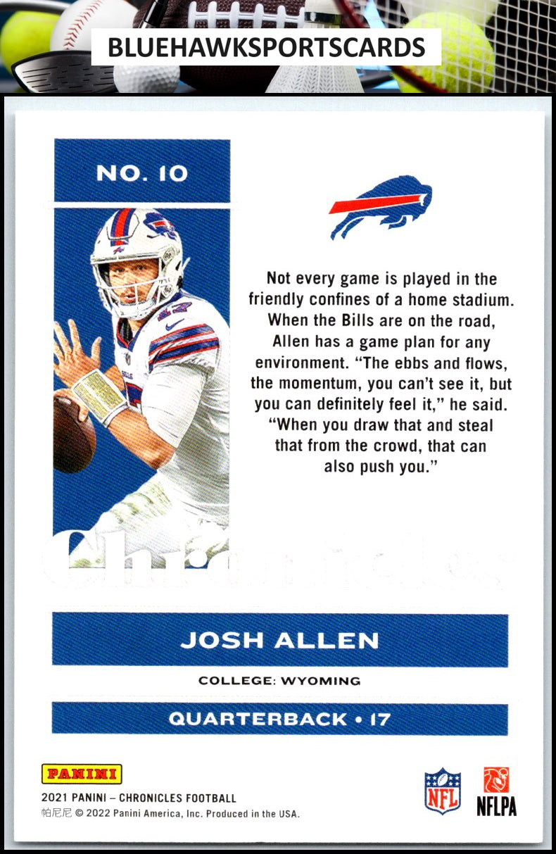 2021 Panini Chronicles #10 Josh Allen