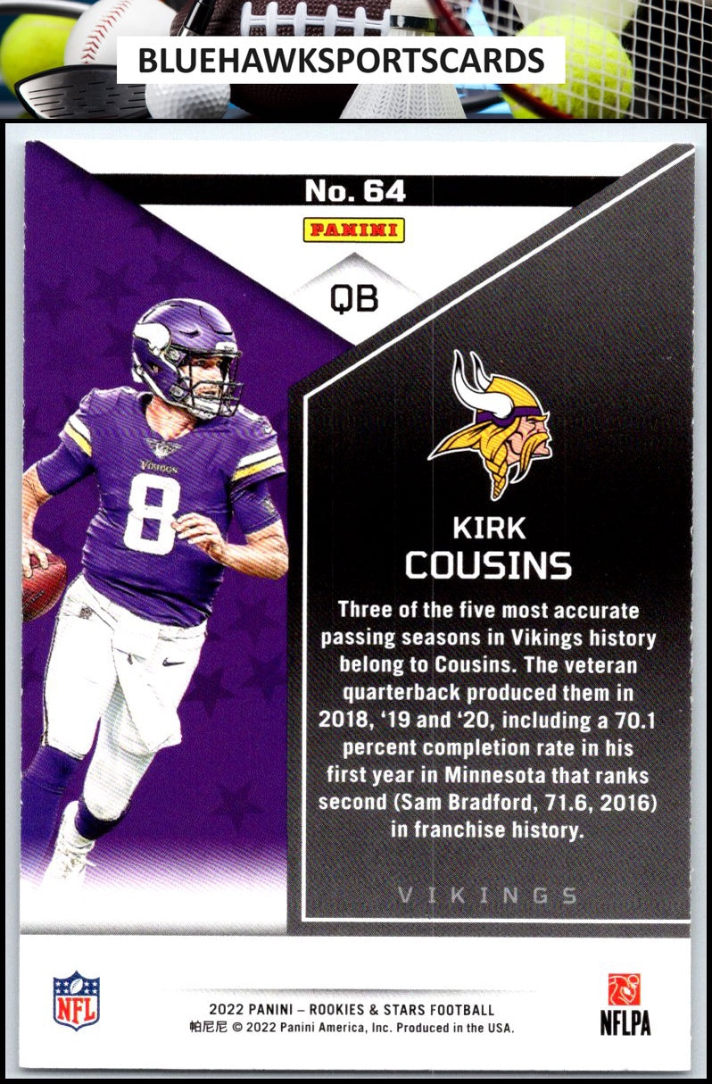 2022 Panini Rookies & Stars #64 Kirk Cousins