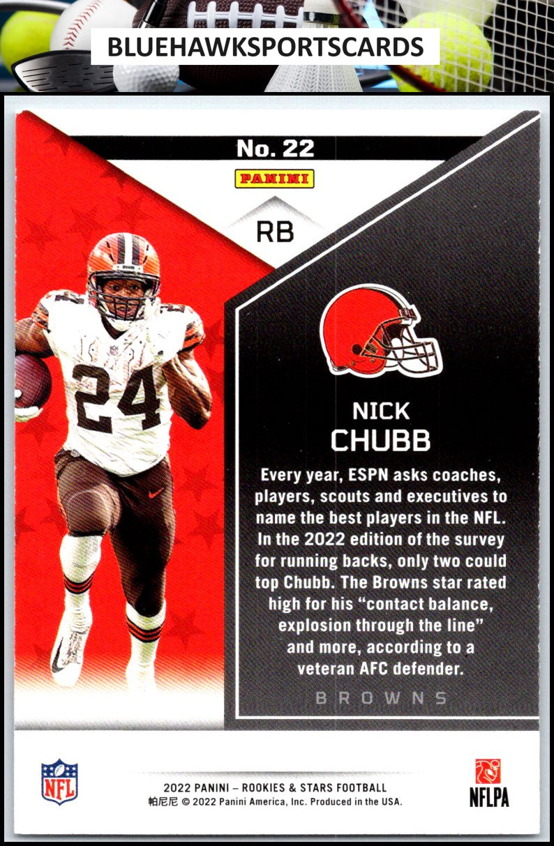 2022 Panini Rookies & Stars #22 Nick Chubb
