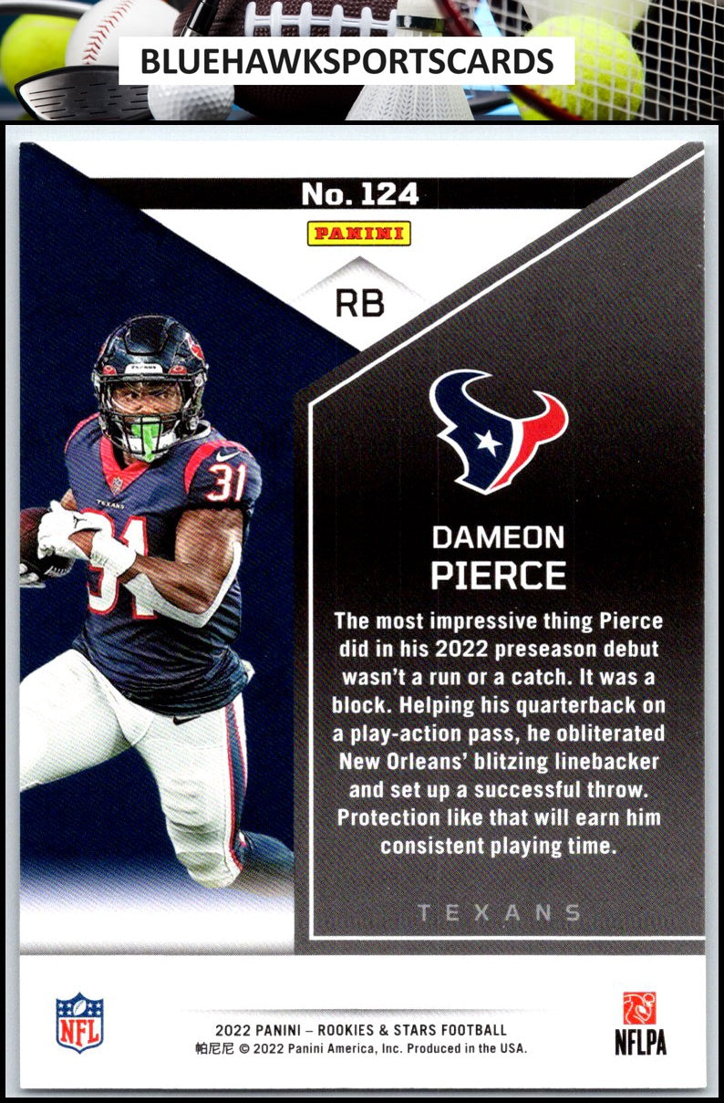 2022 Panini Rookies & Stars #124 Dameon Pierce