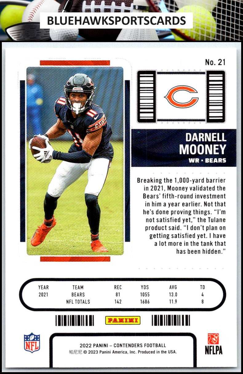 2022 Panini Contenders #21 Darnell Mooney