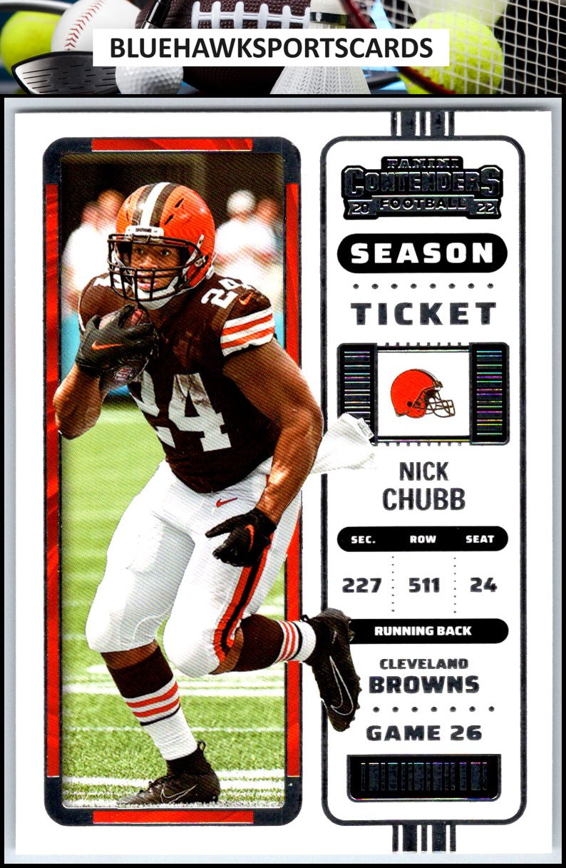 2022 Panini Contenders #24 Nick Chubb