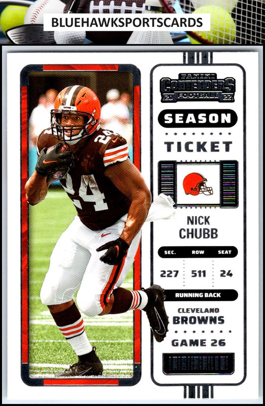 2022 Panini Contenders #24 Nick Chubb