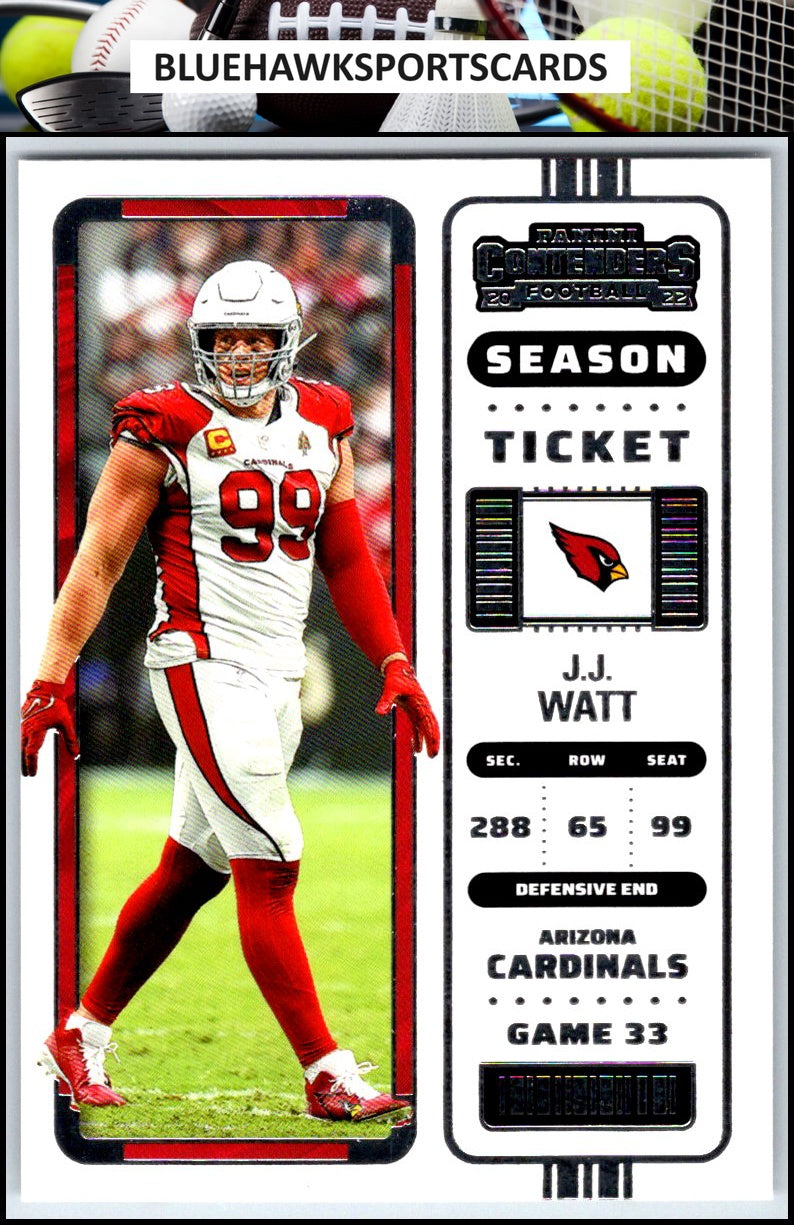 2022 Panini Contenders #4 J.J. Watt