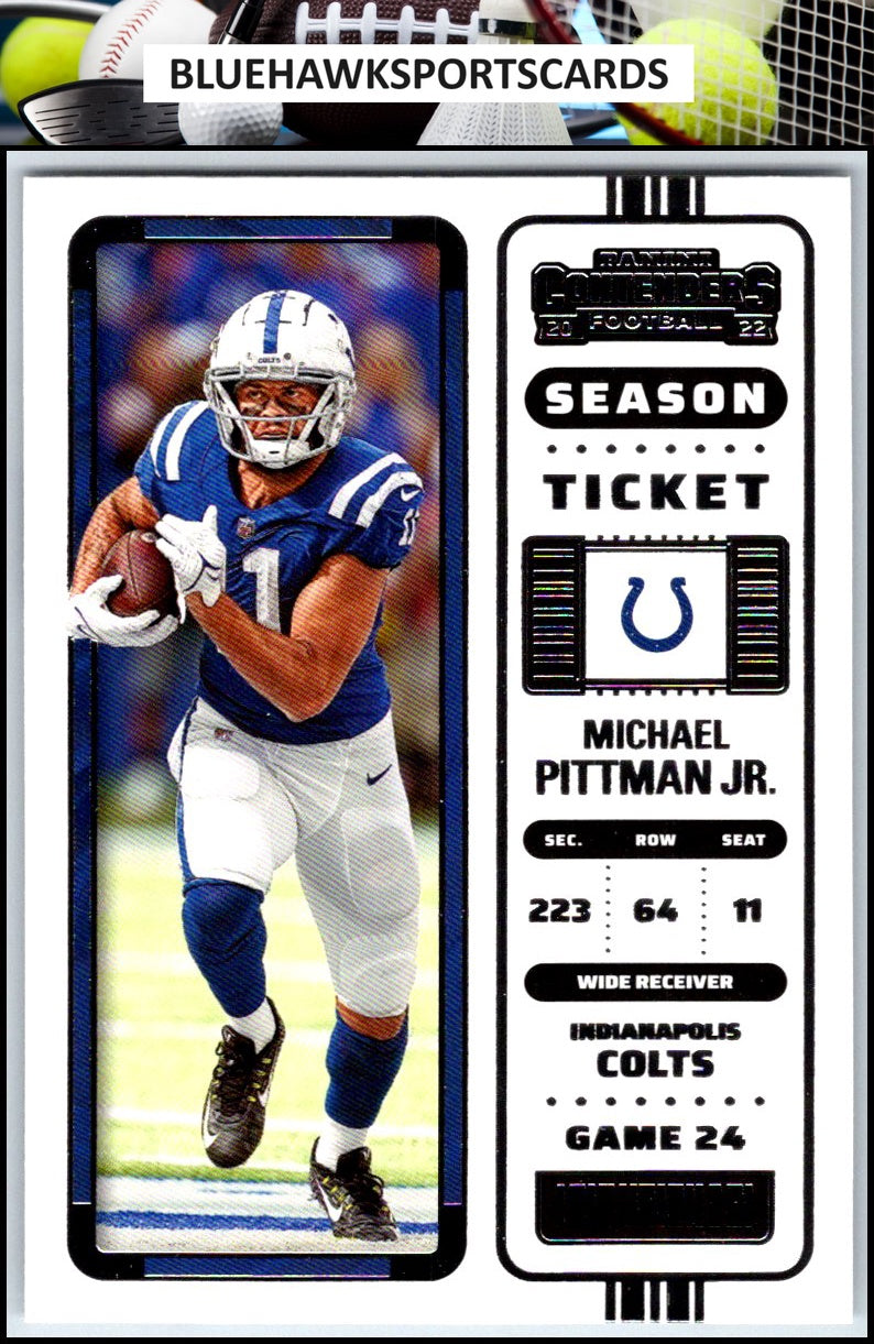 2022 Panini Contenders #45 Michael Pittman Jr.