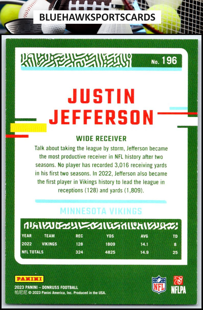 2023 Donruss #196 Justin Jefferson