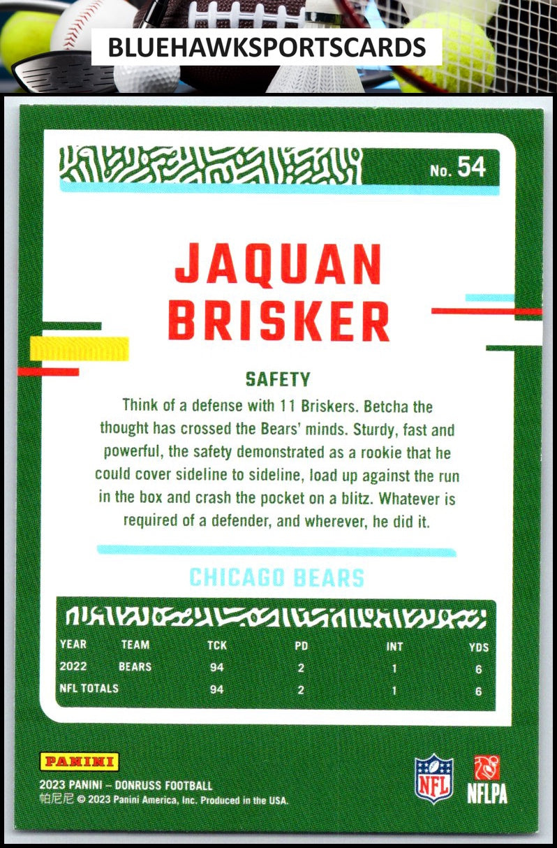 2023 Donruss #54 Jaquan Brisker