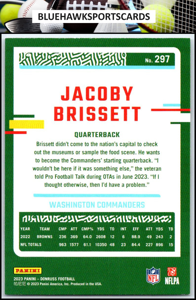 2023 Donruss #297 Jacoby Brissett