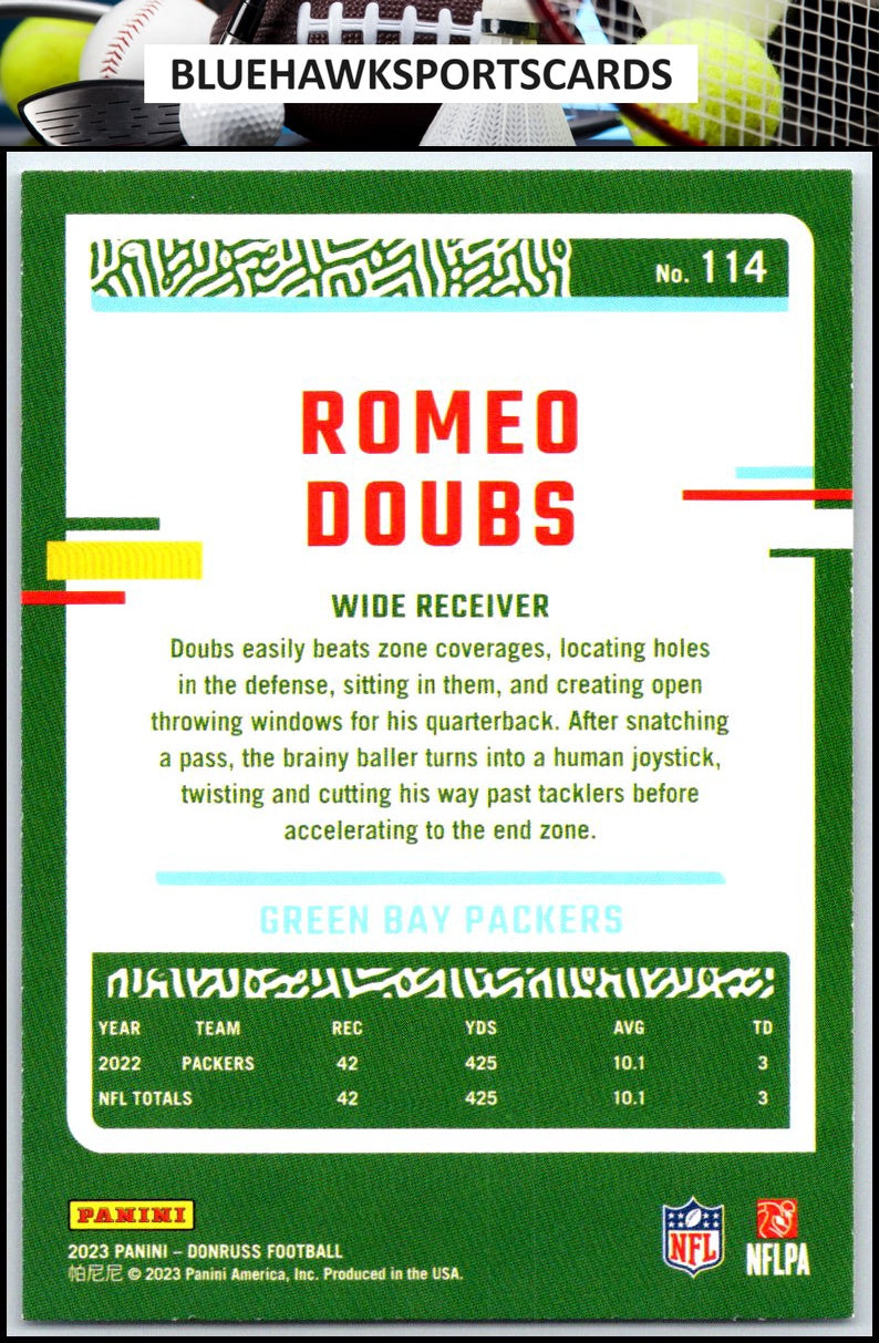 2023 Donruss #114 Romeo Doubs