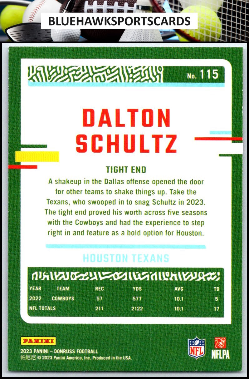 2023 Donruss #115 Dalton Schultz
