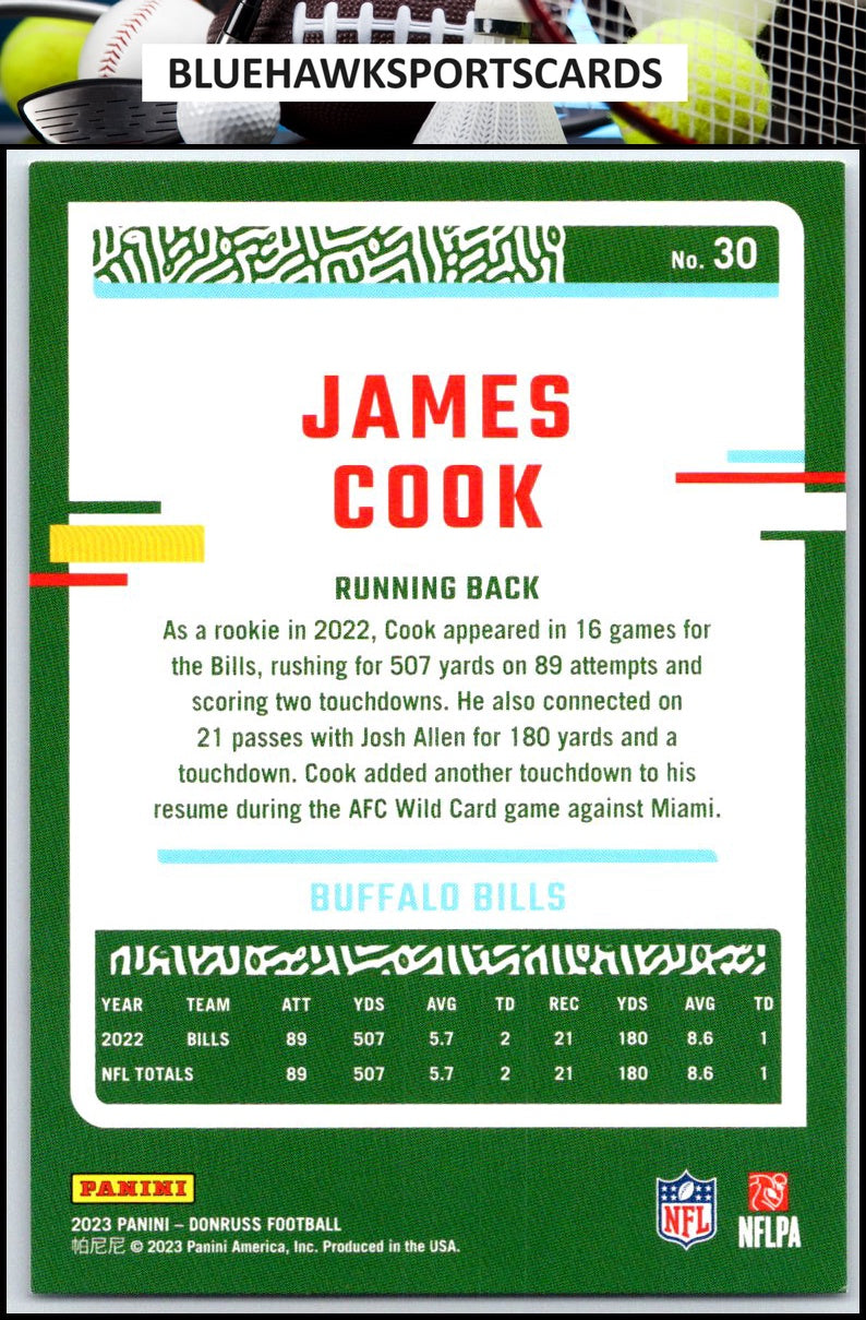 2023 Donruss #30 James Cook