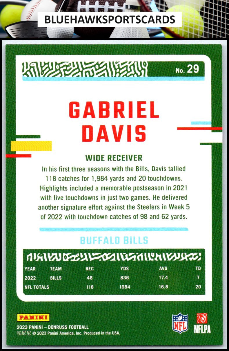 2023 Donruss #29 Gabriel Davis