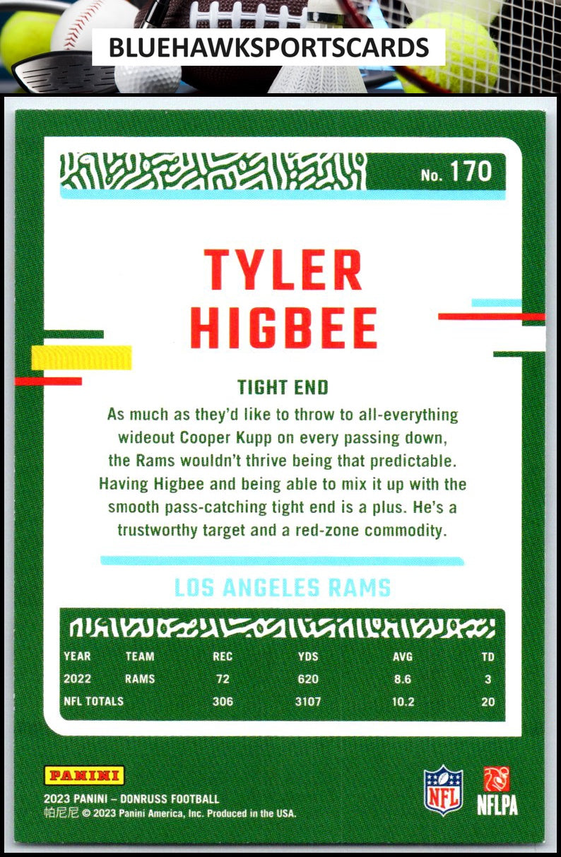 2023 Donruss #170 Tyler Higbee