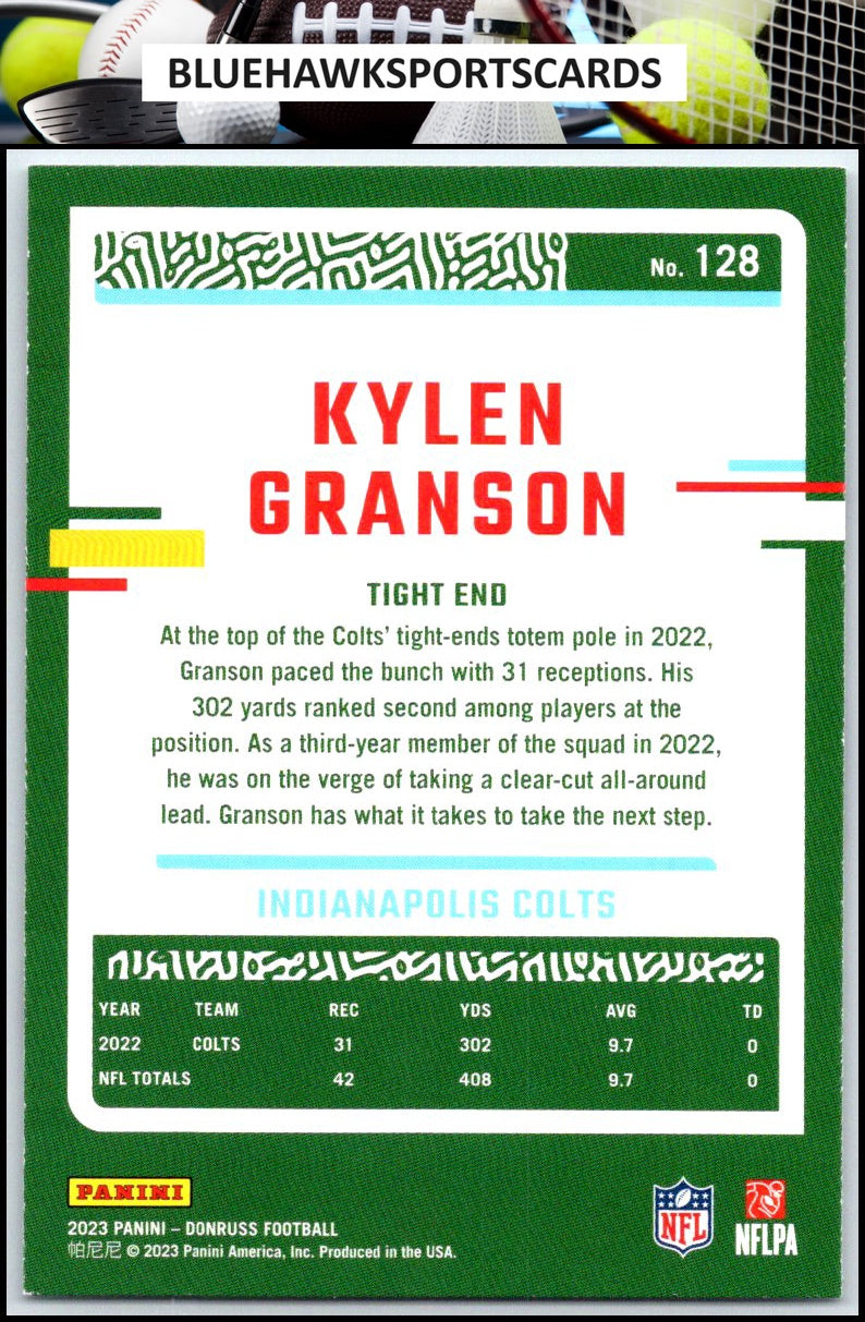 2023 Donruss #128 Kylen Granson