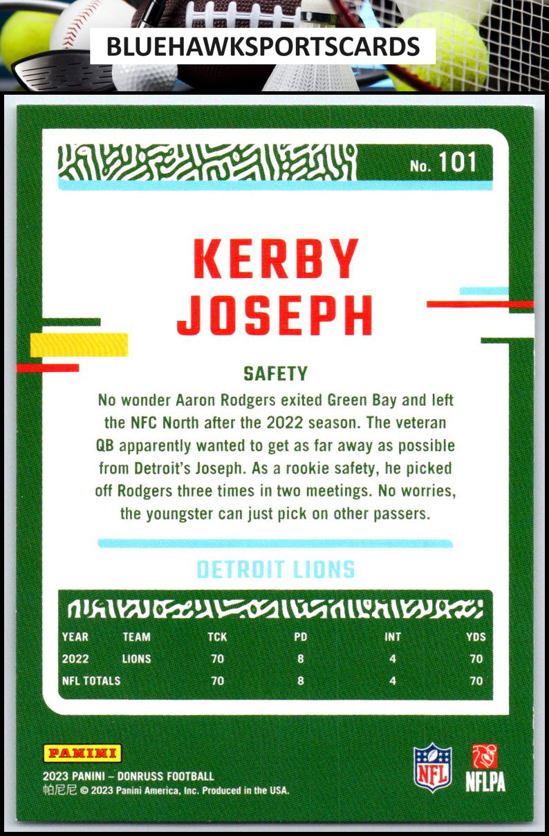 2023 Donruss #101 Kerby Joseph