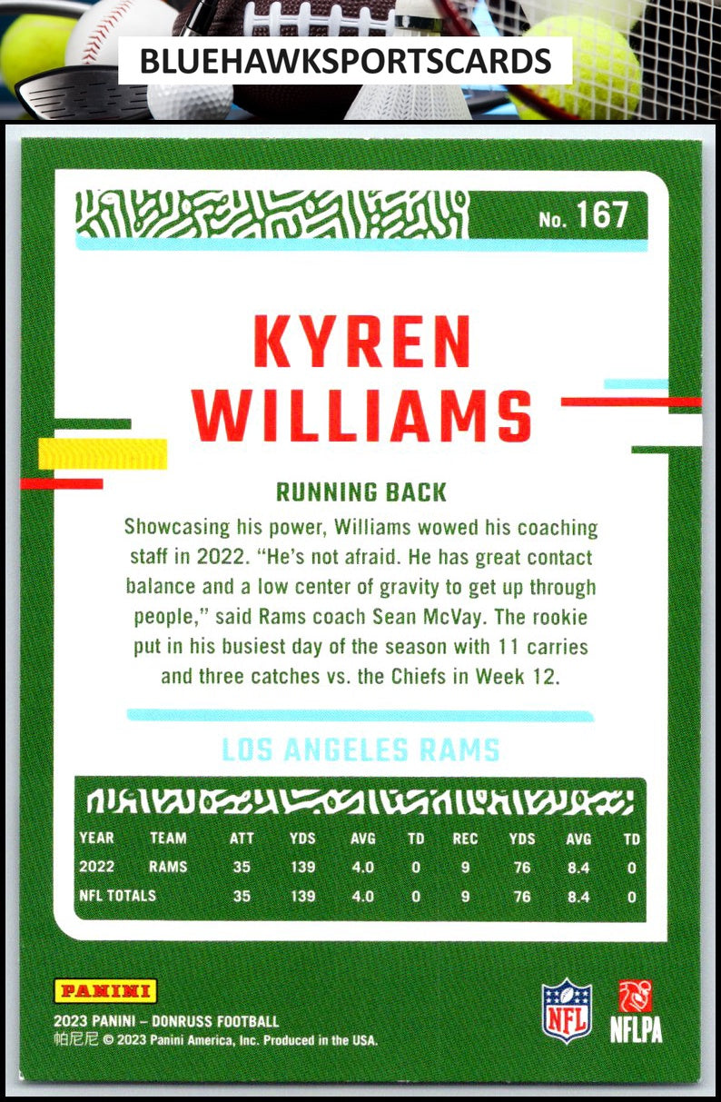 2023 Donruss #167 Kyren Williams