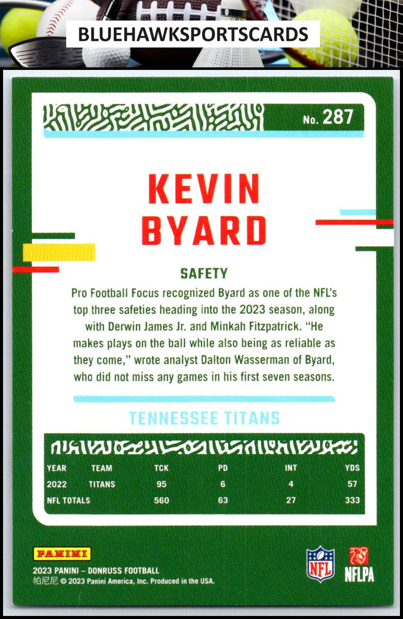 2023 Donruss #287 Kevin Byard