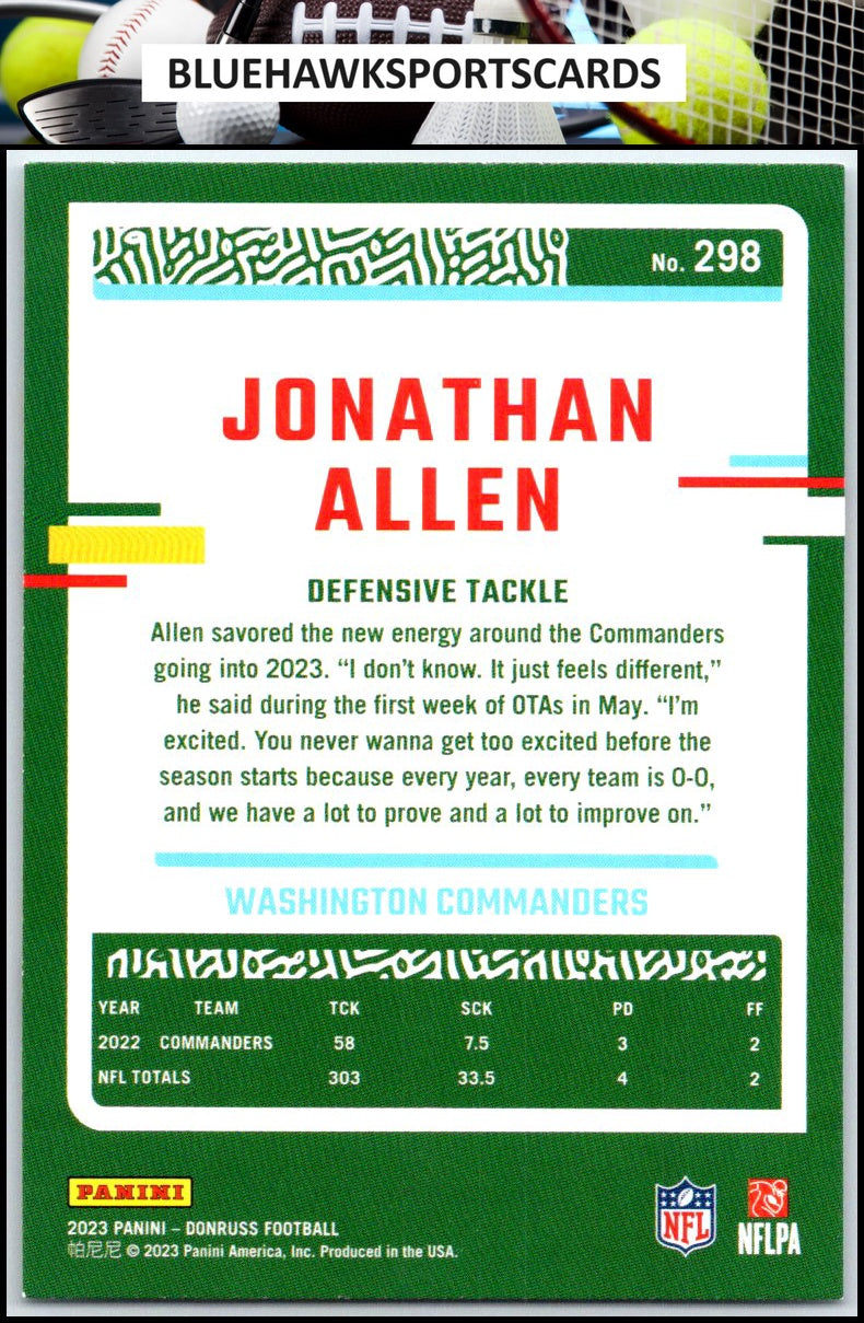 2023 Donruss #298 Jonathan Allen