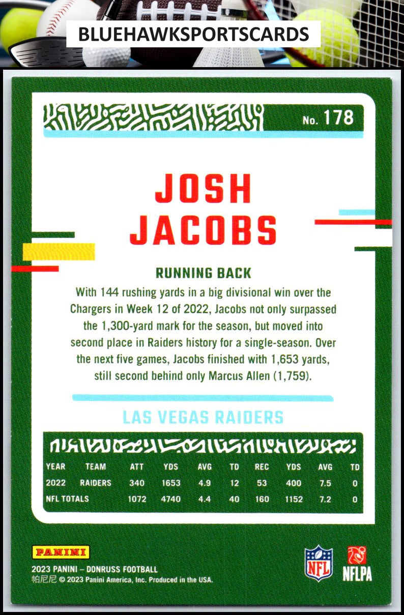 2023 Donruss #178 Josh Jacobs