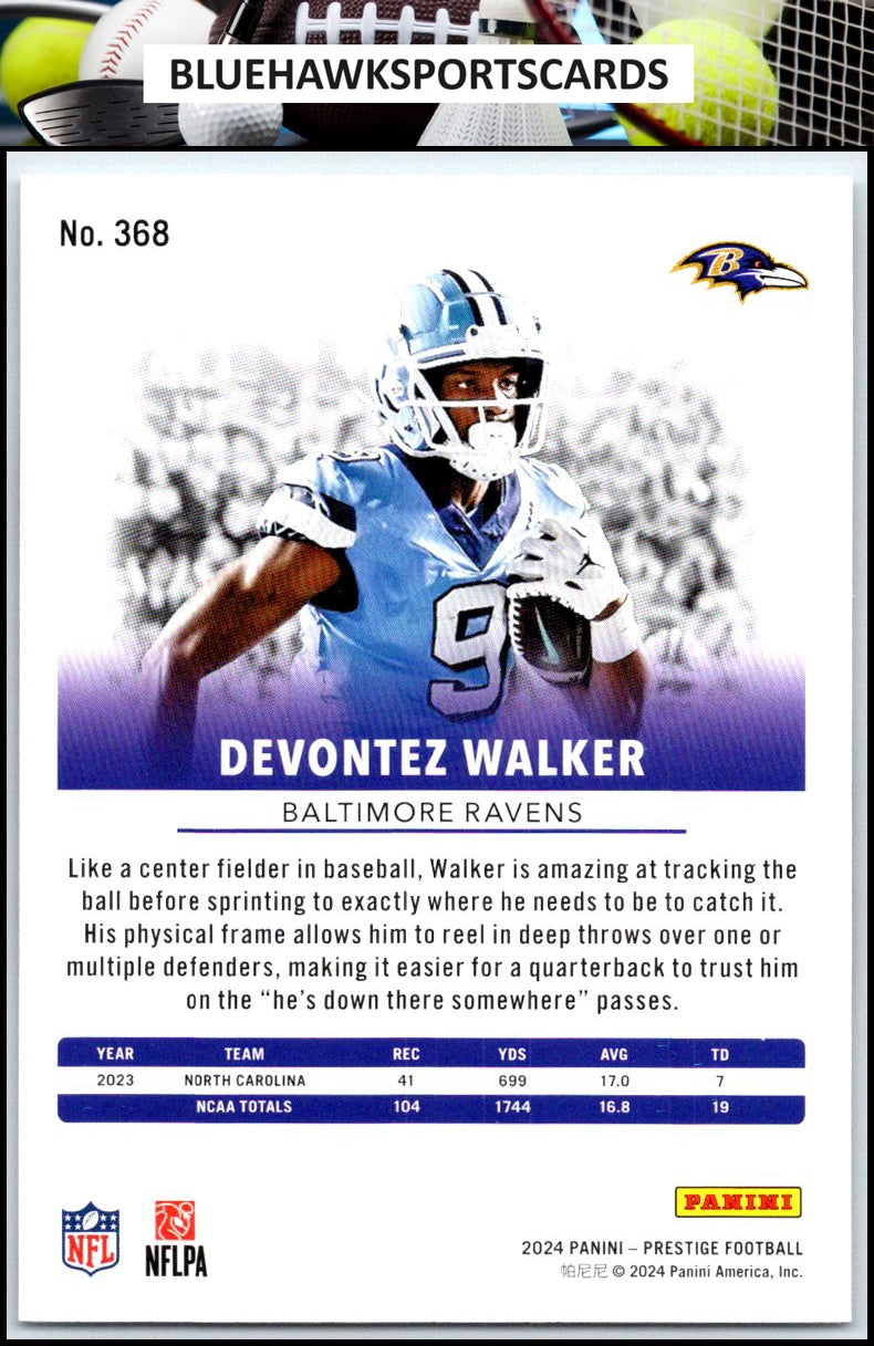 2024 Panini Prestige #368 Devontez Walker