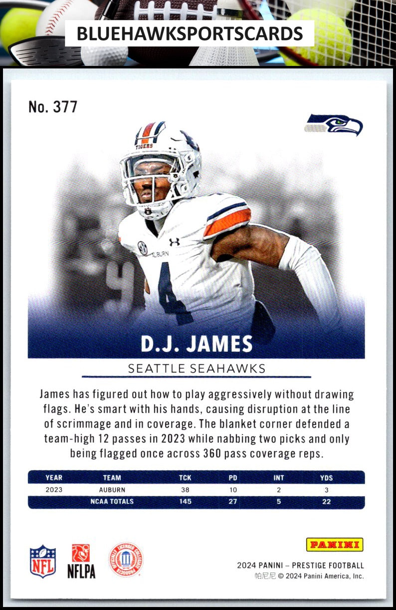 2024 Panini Prestige #377 D.J. James