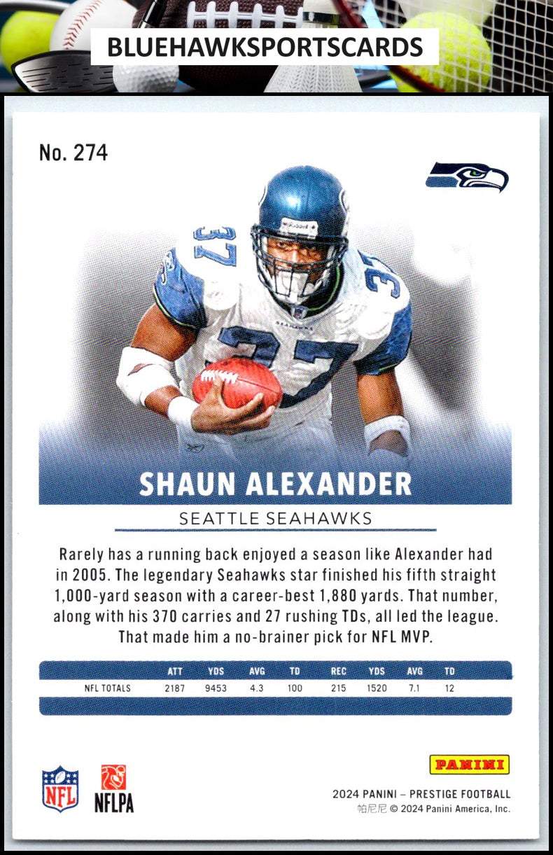 2024 Panini Prestige #274 Shaun Alexander